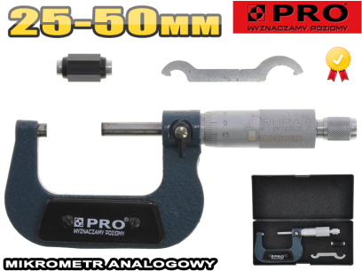Mikrometr 25-50mm PRO PM-0150
